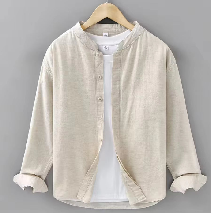 The Riviera Cottone & Linen Shirt — Long Sleeve