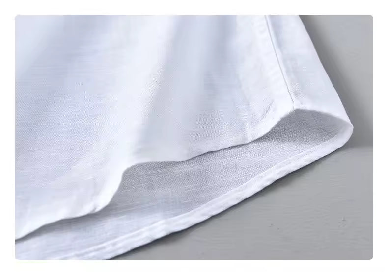 The Riviera Cotton & Linen Shirt — Short Sleeve