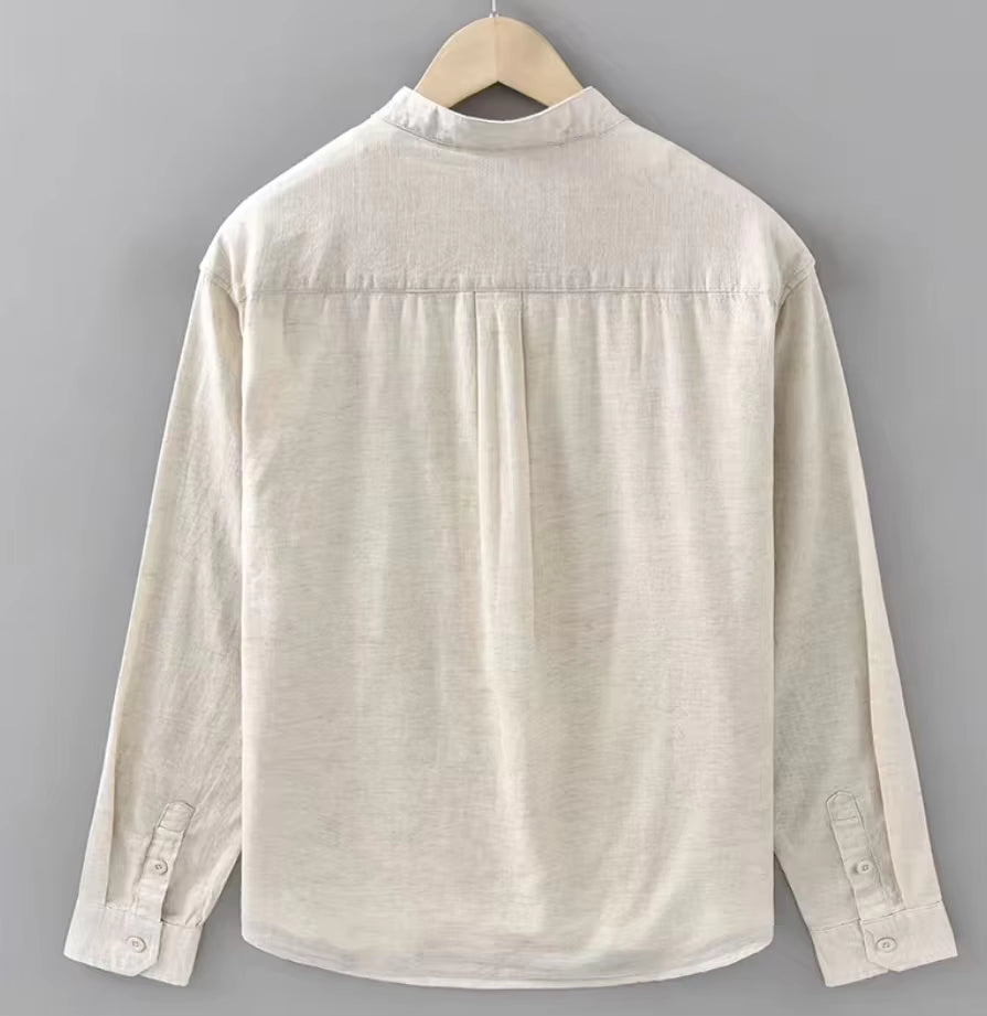 The Riviera Cottone & Linen Shirt — Long Sleeve