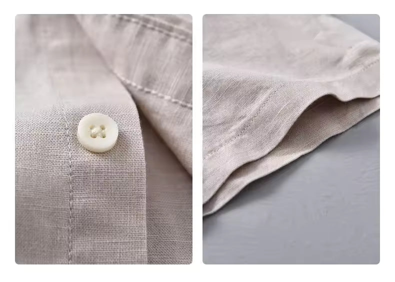 The Riviera Cotton & Linen Shirt — Short Sleeve