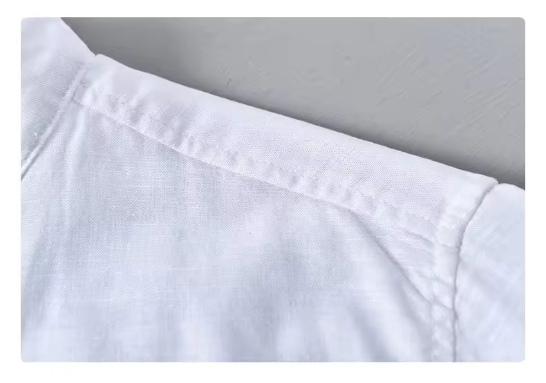 The Riviera Cotton & Linen Shirt — Short Sleeve