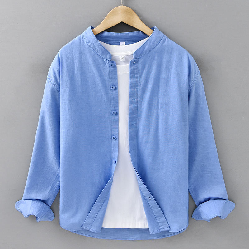 The Riviera Cottone & Linen Shirt — Long Sleeve