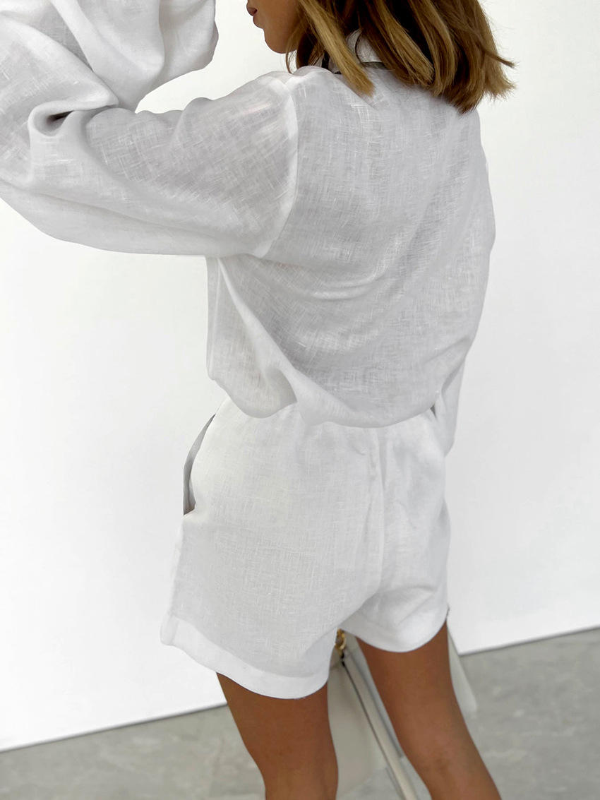 The Riviera Cotton & Linen Set — Shirt & Shorts