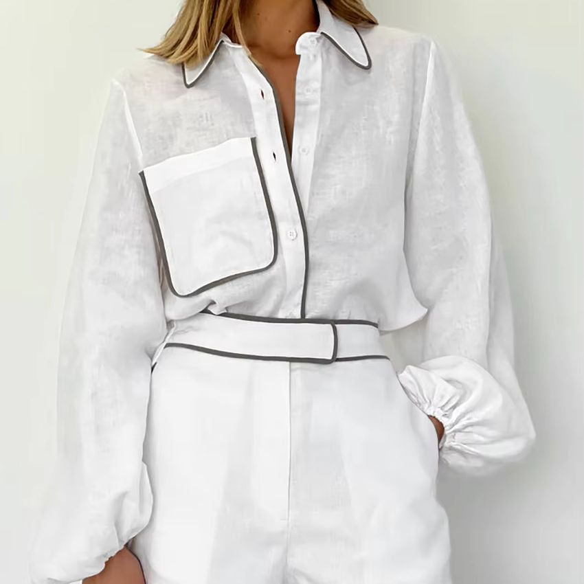 The Riviera Cotton & Linen Set — Shirt & Shorts
