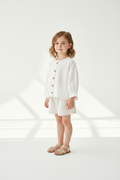 Bambina piccola camicetta bianca