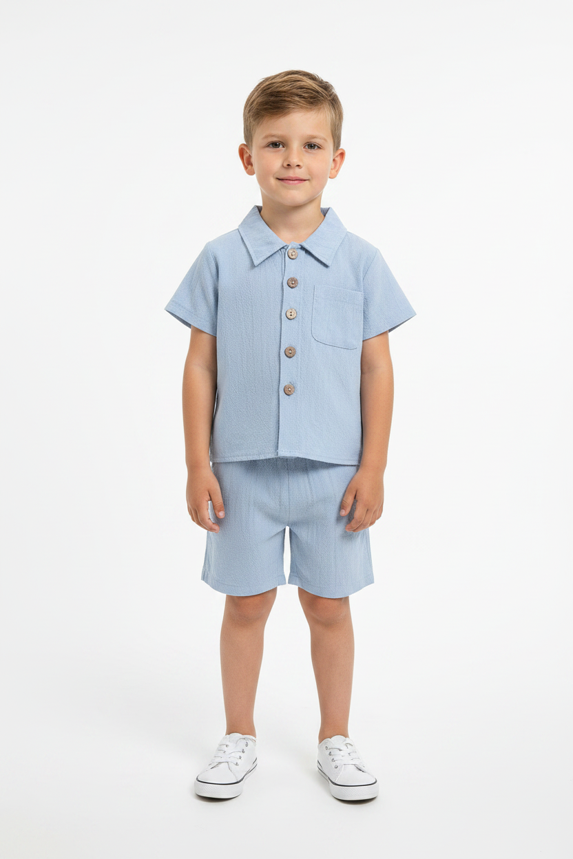 Bambino coordinato azzurro
