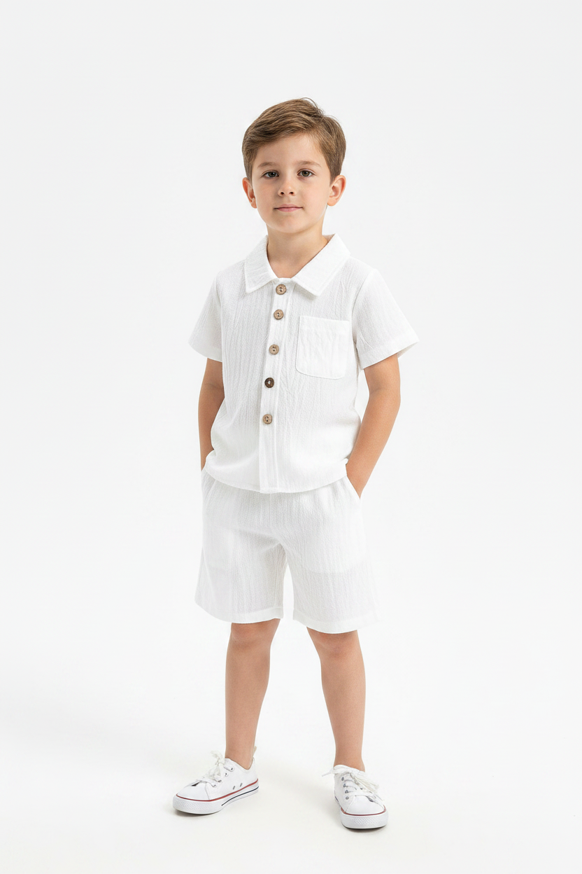 Bambino coordinato bianco