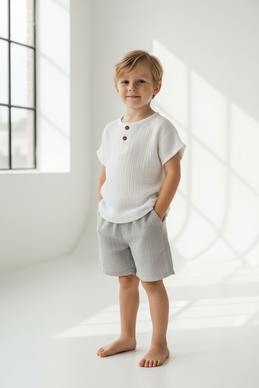 Bambino white e grigio