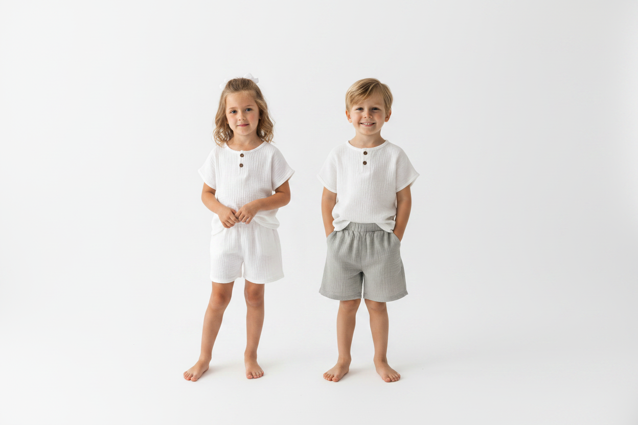 Completo estivo bambini insieme