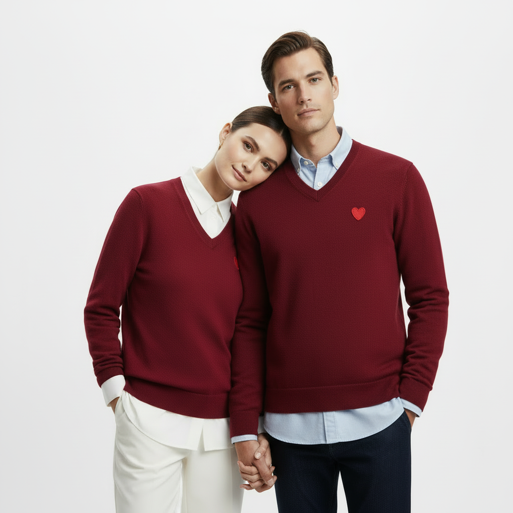 Couple edit burgundy