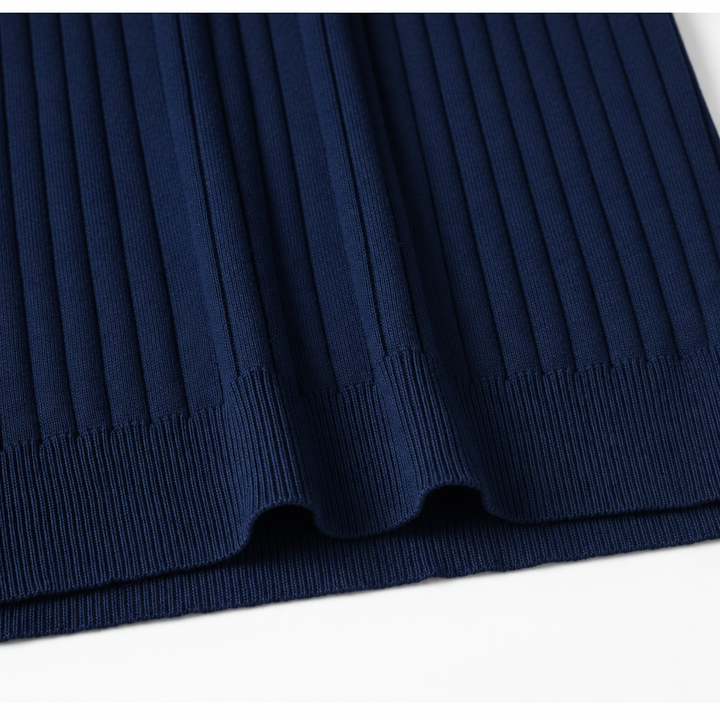 Polo Soft in Maglia a Coste Larghe – Misto Viscosa