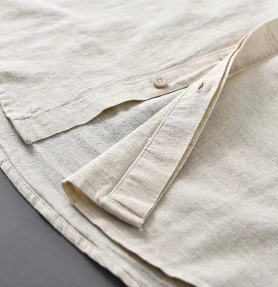The Riviera Cottone & Linen Shirt — Long Sleeve