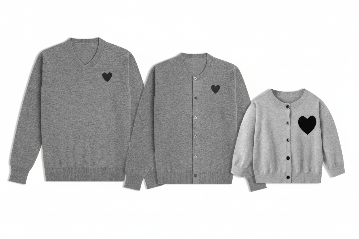 Family Edit cuore nero dettaglio