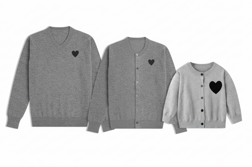 Family Edit cuore nero dettaglio