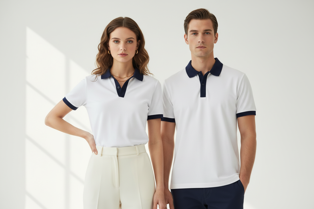 The Riviera Polo — Cotton Serenity, Unisex